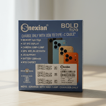 Snexian BOLOD 17 mini world,smallest smart phone triple camera, dual SIM - Anjali Enterprice