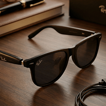 Smart Glasses Bluetooth Enabled | Hands - Free Calling, Music, Intelligent Eyewear (Black) - Anjali Enterprice